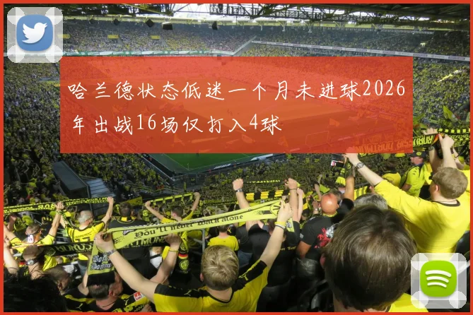 哈兰德状态低迷一个月未进球2026年出战16场仅打入4球